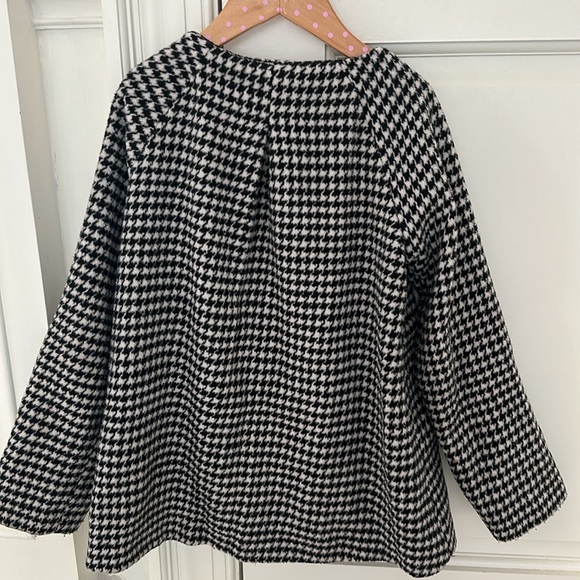 Girl’s Bardot Junior houndstooth coat - Picture 3 of 4